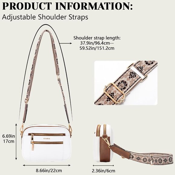 Elegant Compact Vegan Leather Crossbody Bag - Perfect for Every Occasion - Picture 3 of 7